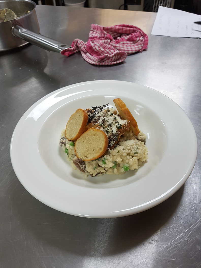 David's Official class Chicken & Mushroom Risotto