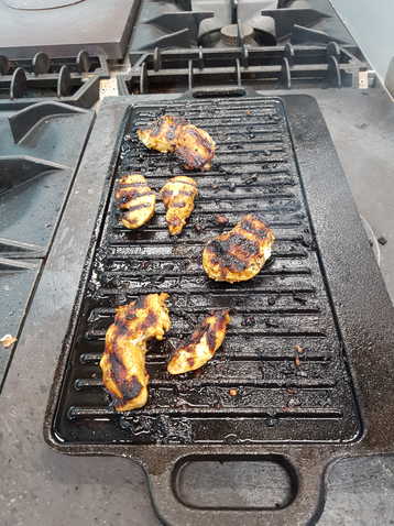 Chicken Souvlaki on the Griddle