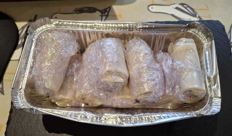 Individually Wrapped Spring Rolls.