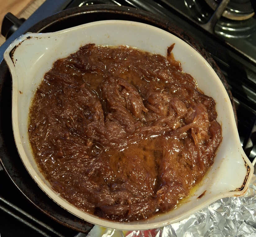 The Many Stages of Onion Caramelization - Stage Two.