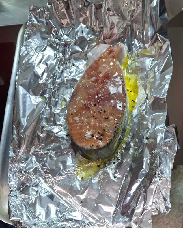 Salmon Darne ready to Grill.