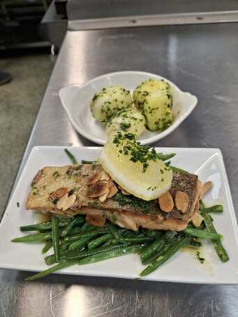 Teacher Paul's Heretical Trout Almondine.