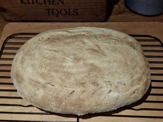 A Happy Sourdough Loaf.