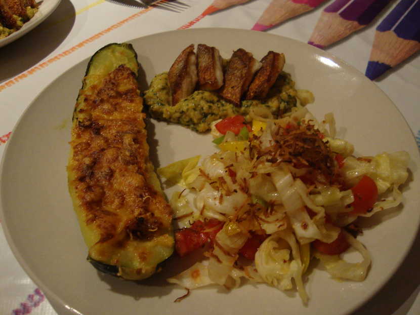 Stuffed Courgette.