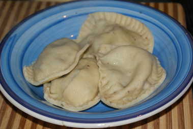 Haggis Ravioli Cooked