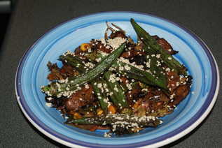 Stir Fried Pork with Sesame Ginger