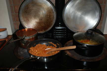 Cooking on an AGA