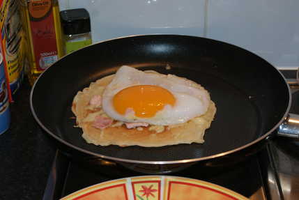 Goose egg pancake