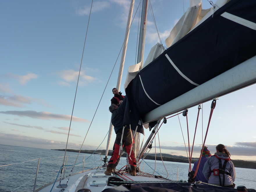 Erin - Aidan and Ryan climb the mast