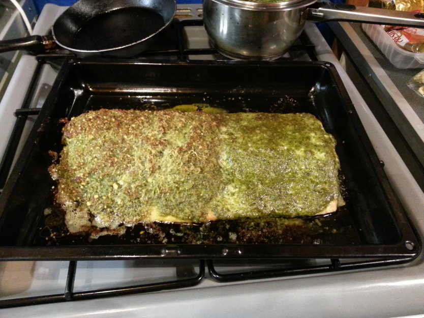 Pesto Salmon After