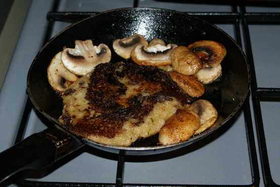 Frying potato patty