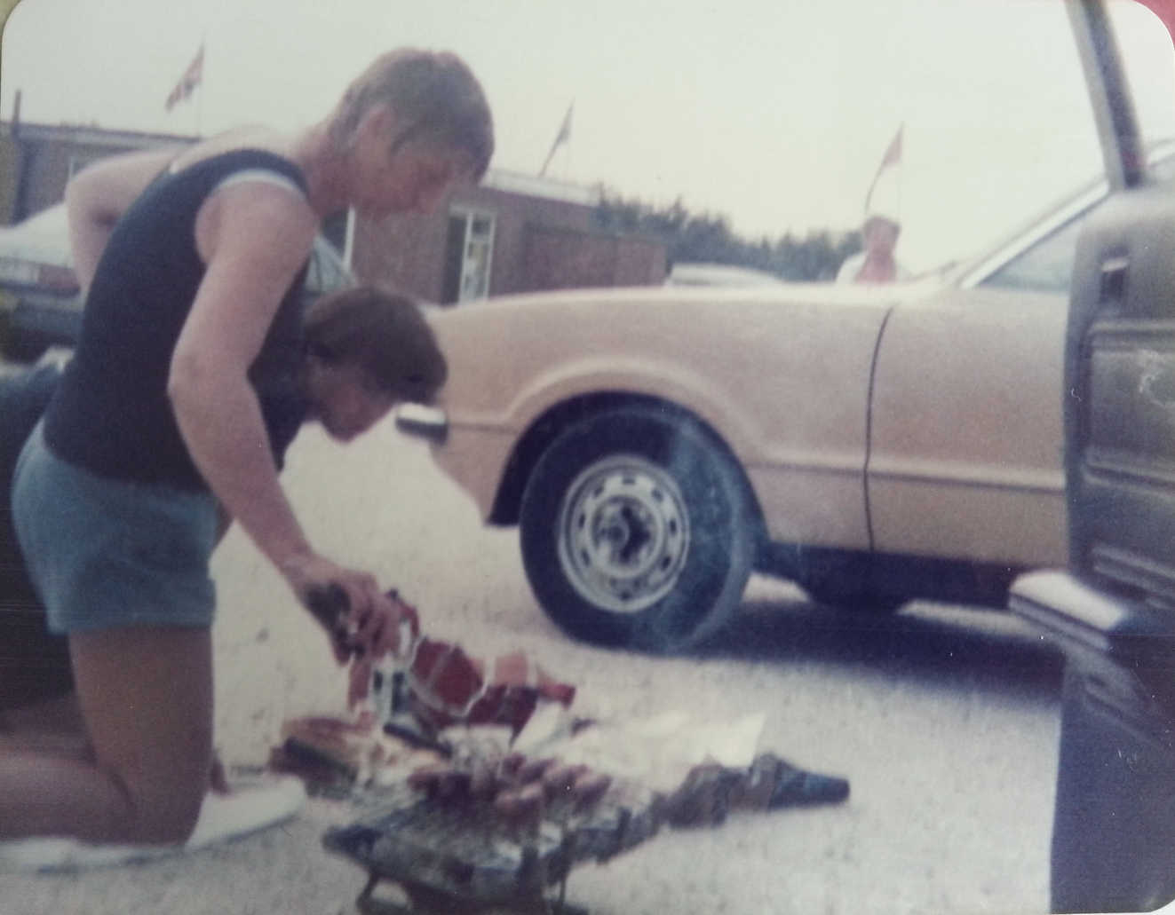 Mum Barbecuing