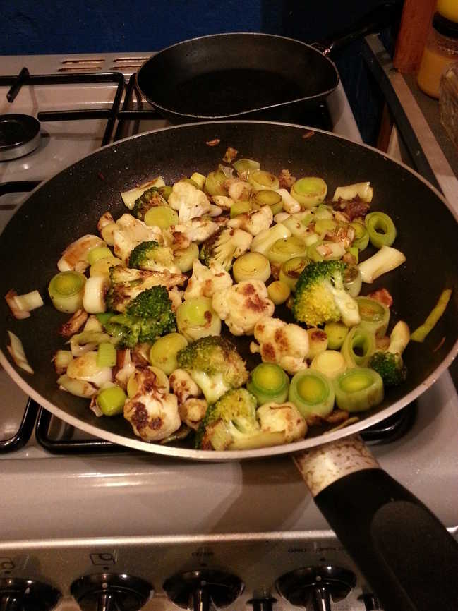 Frying Vegetables