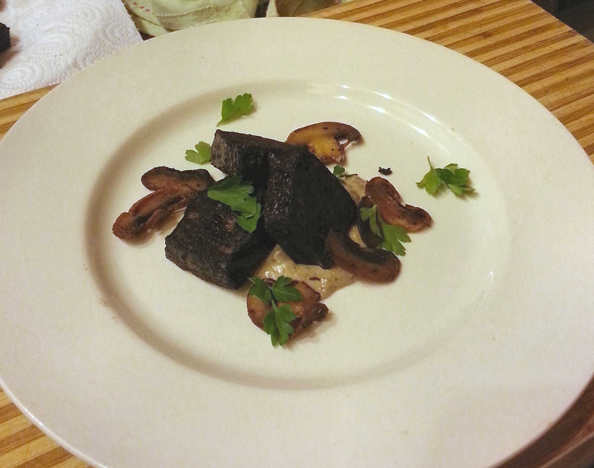 Homemade Black Puddings starter