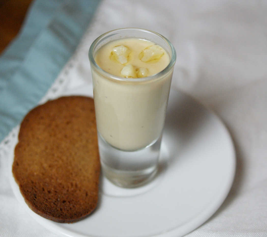 Cauliflower and Blue Cheese Soup