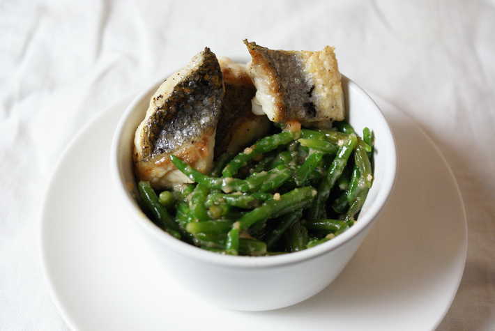 Samphire with Cod Roe Butter