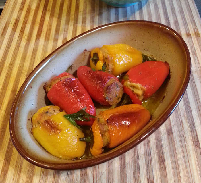Peppers Stuffed with Cod Roe