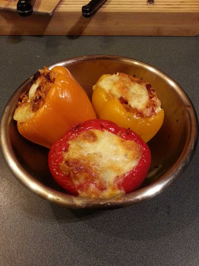 Chorizo Stuffed Peppers