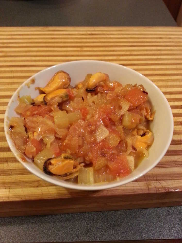 Pasta with Mussels and Sauerkraut