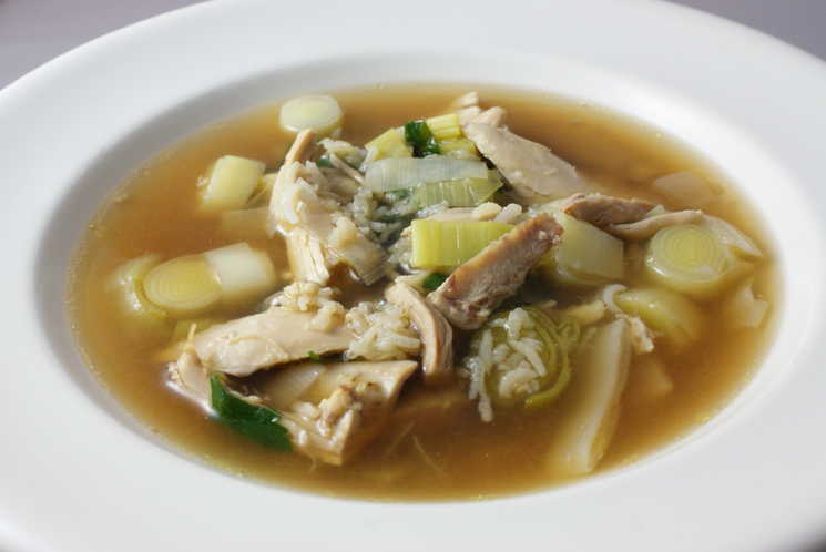 Cock-a-Leekie soup.