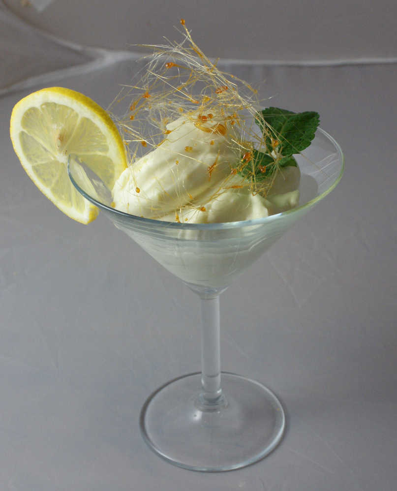 Lemon syllabub for dessert