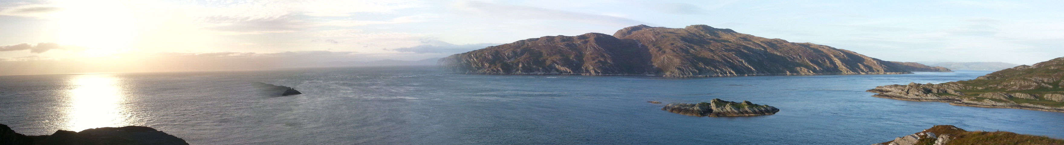 Corryvreckan Panorama. With famous 'ghost' island!