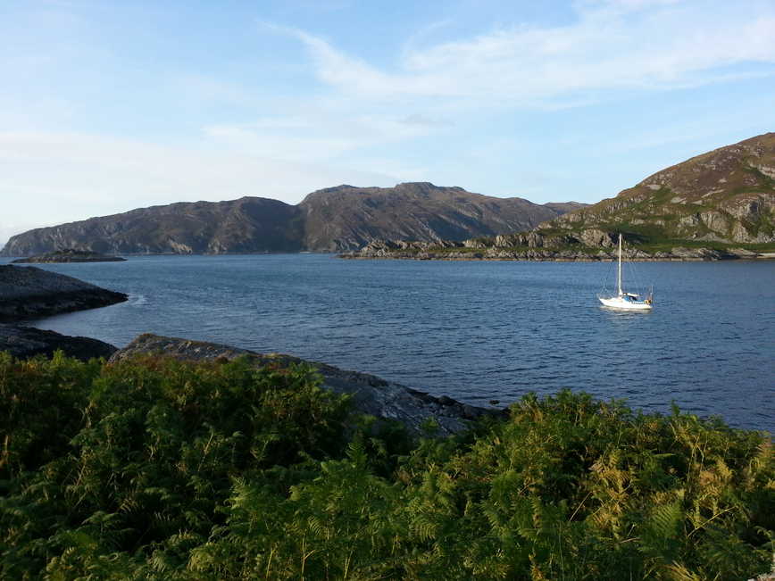 Zanzarans at anchor near the Corryvreckan