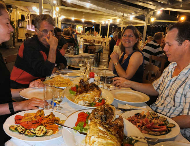 Dinner at Poros