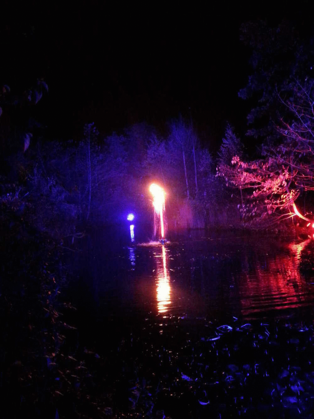 Fiery fountain