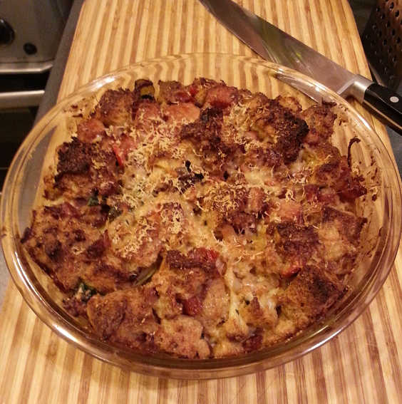 Savoury Bread Pudding