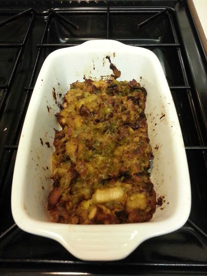 Cooked potato stuffing