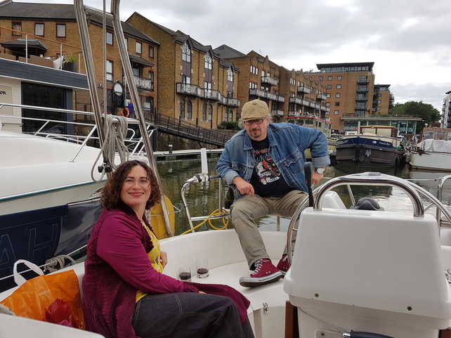 Chris and Cathy onboard Harmony