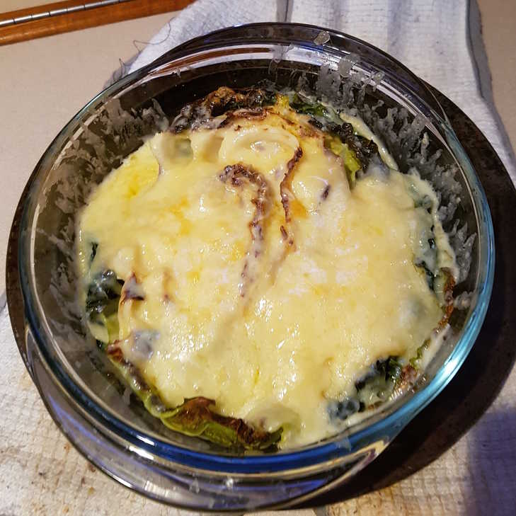 Savoy Cabbage with Truffled Cheese