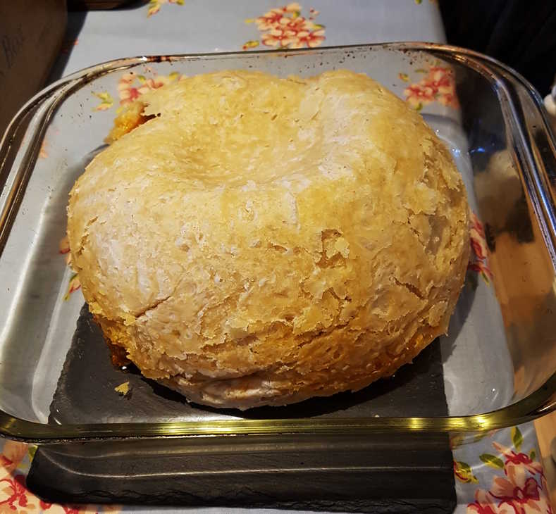 Steak, Tomato and Balsamic Suet Pudding