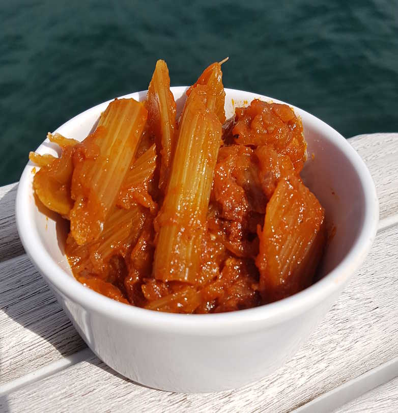 Slow Braised Celery and Tomato