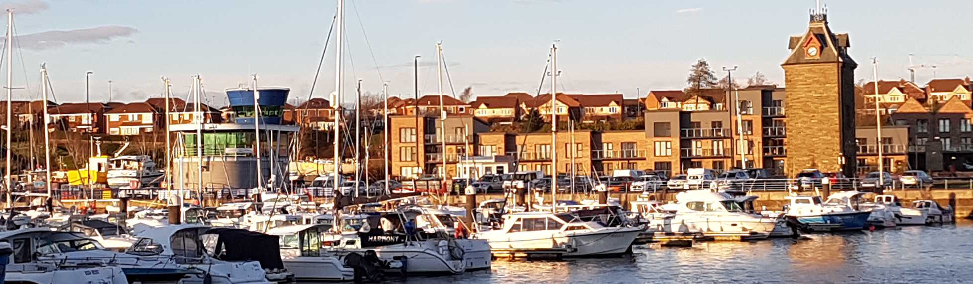 Harmony at the Royal Quays marina.