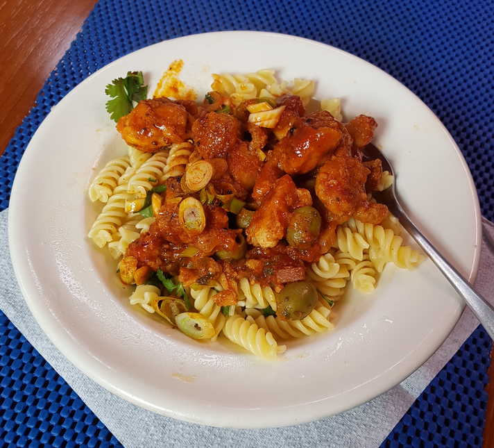 Tomato, Chicken and Green Olive Pasta Sauce