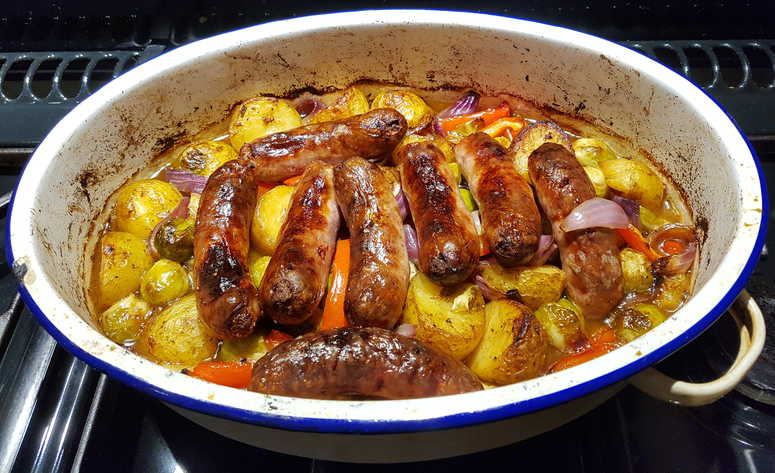 Sausage and potato bake