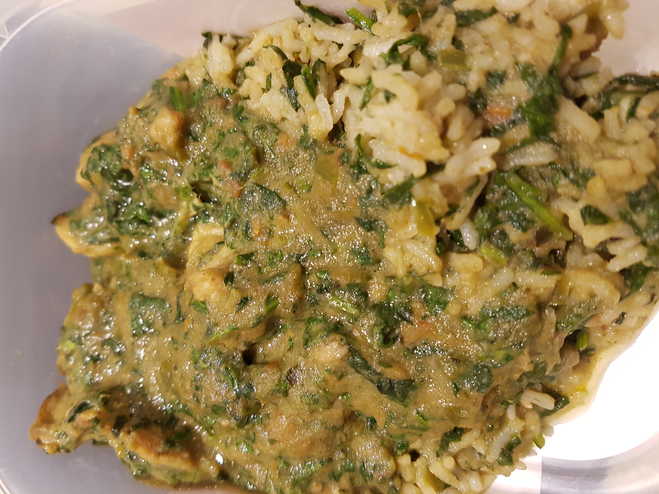 Quick Chicken Palak