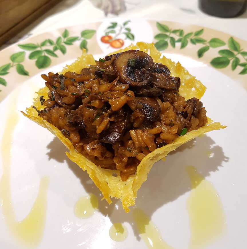 Mushroom Risotto with Truffled Pecorino