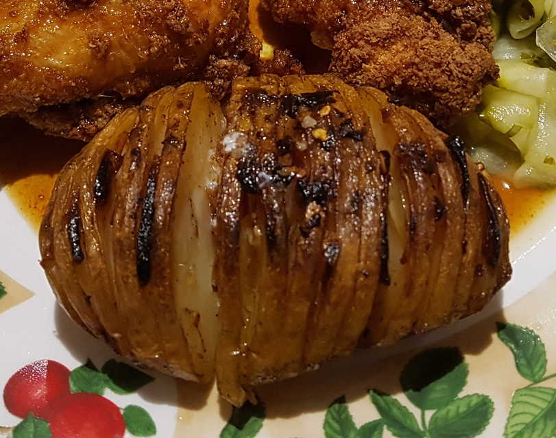 Salt and Pepper Hasselback