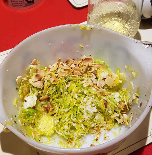 Shredded Brussels Sprout Salad