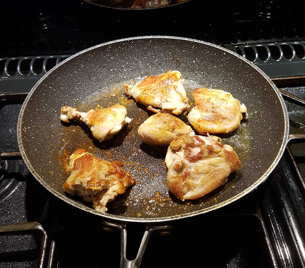 Frying the Rabbit and Chicken