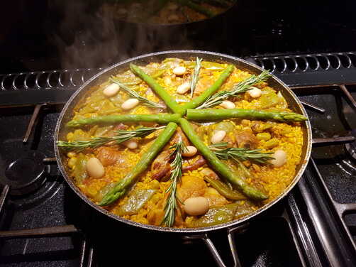 Decorated Paella