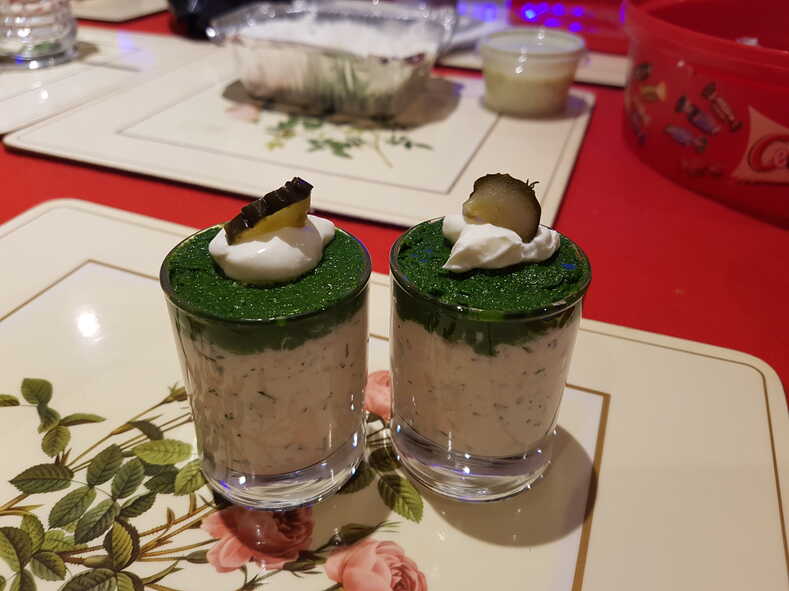 The Christmas Starter is served