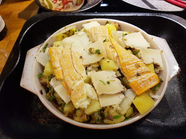 Tartiflette with leftover cheese