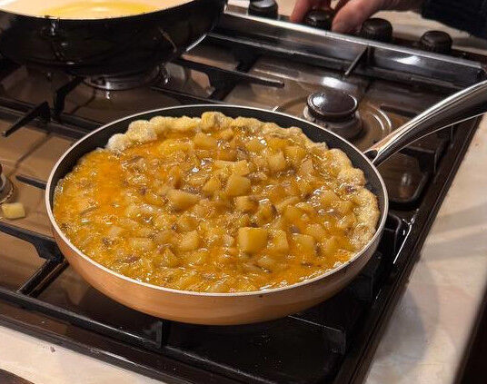 Cooking the tortilla