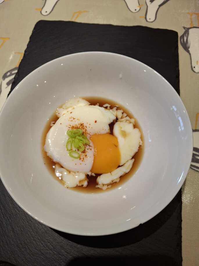 Onsen Tamago. Slightly broken.