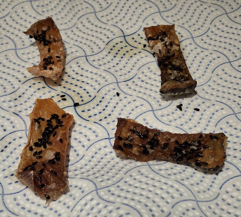 Crispy Roast Salmon Skins
