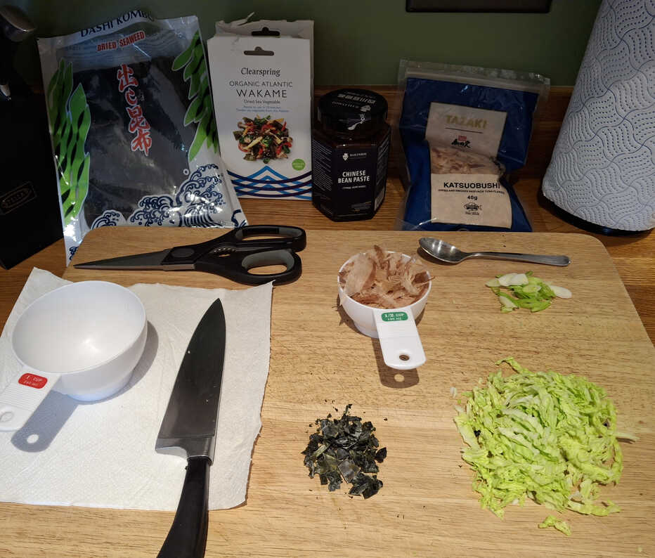 Cabbage Miso Soup Ingredients